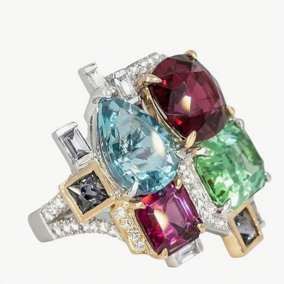 💙 NEW Sparkling Crystal Fashion Ring 💙 - Picture 4 of 5